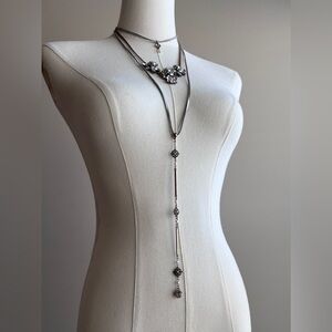 Layered necklace.  Tiered necklace.